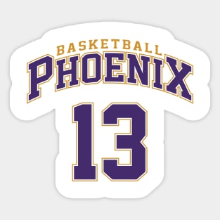 Phoenix Basketball - Player Number 13 Sticker